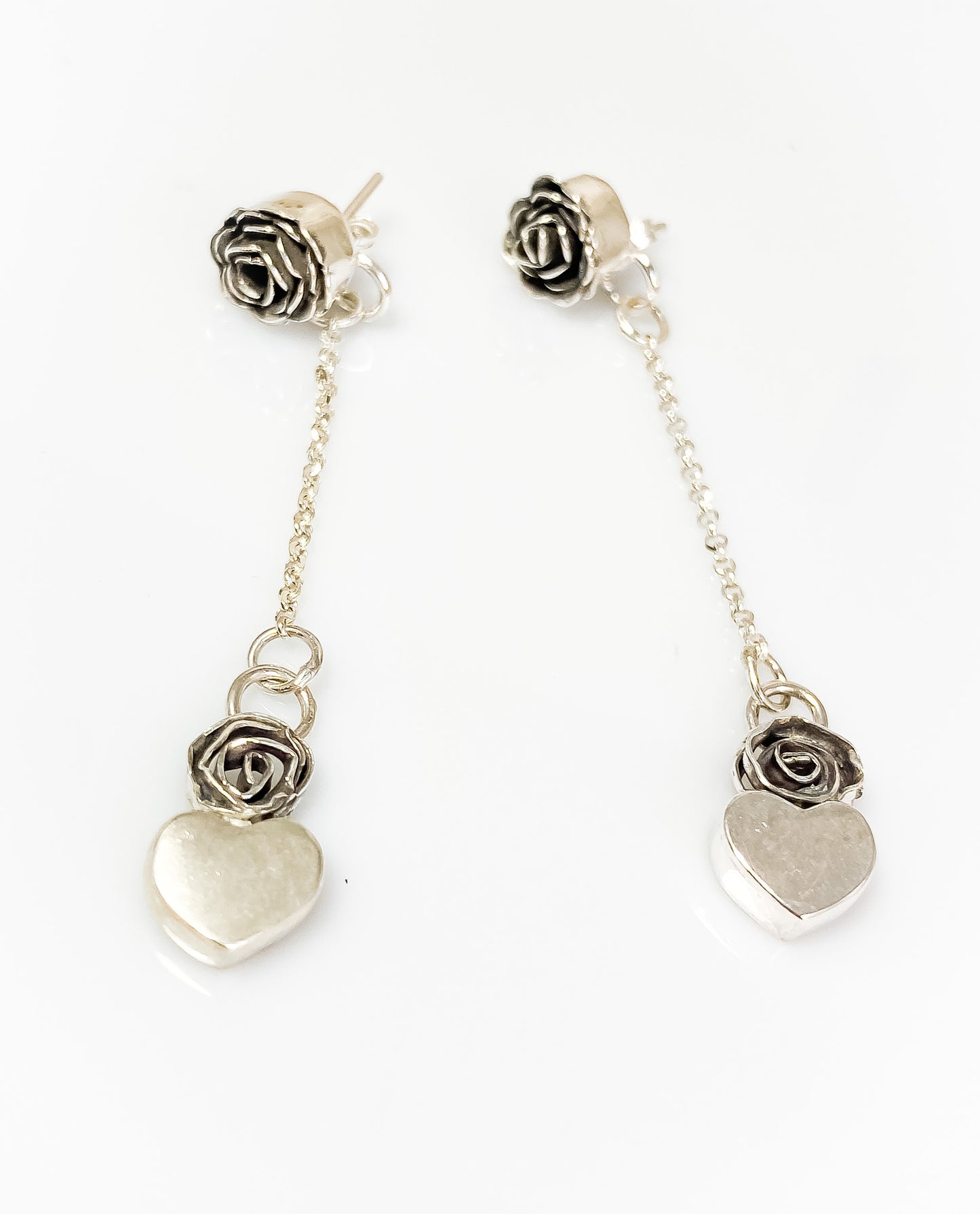 Flowers and Hearts Earrings