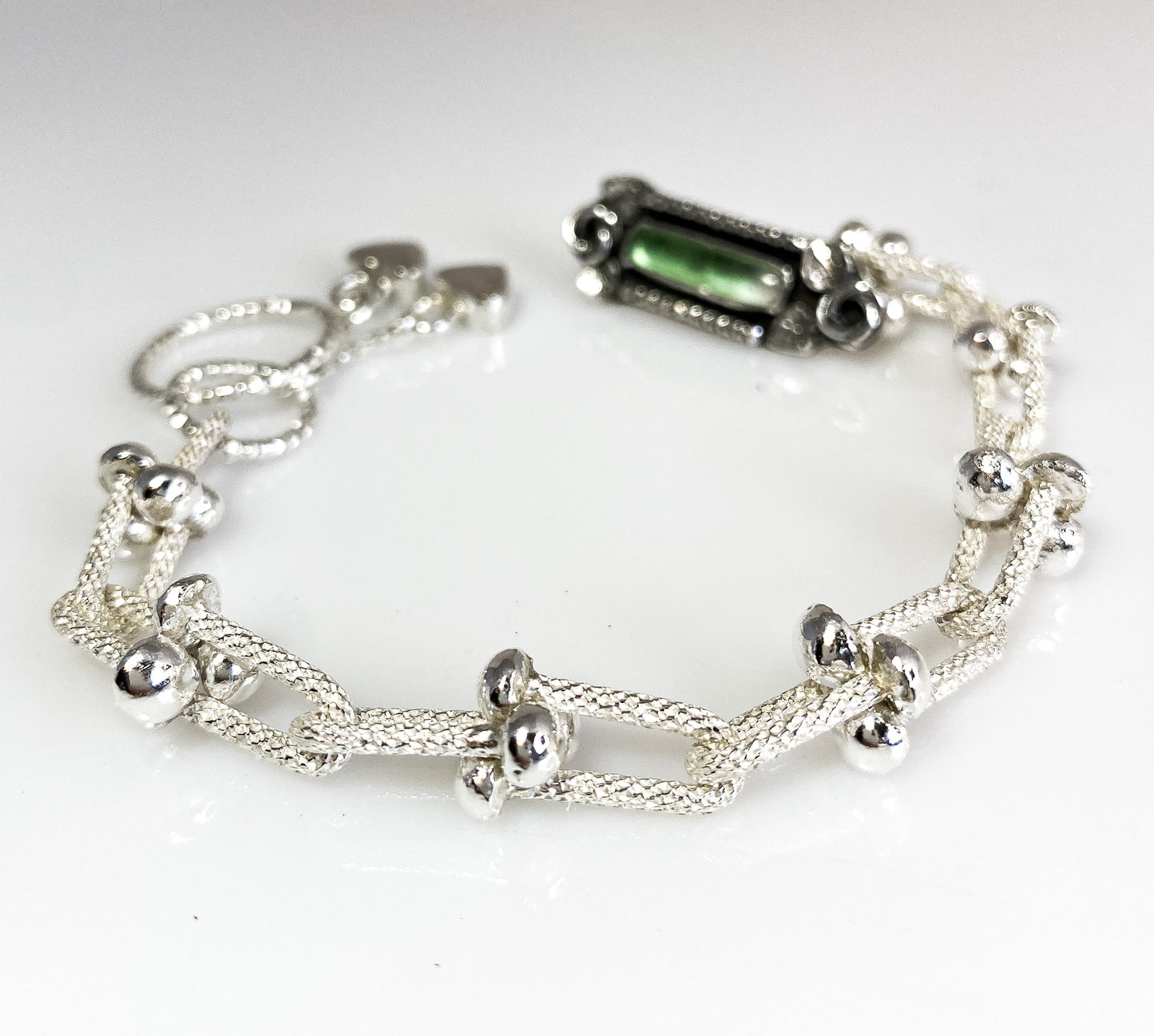 Minty Green Tourmaline Sparkle Bracelet